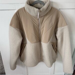 Columbia Women's Tan and Cream Teddy Jacket